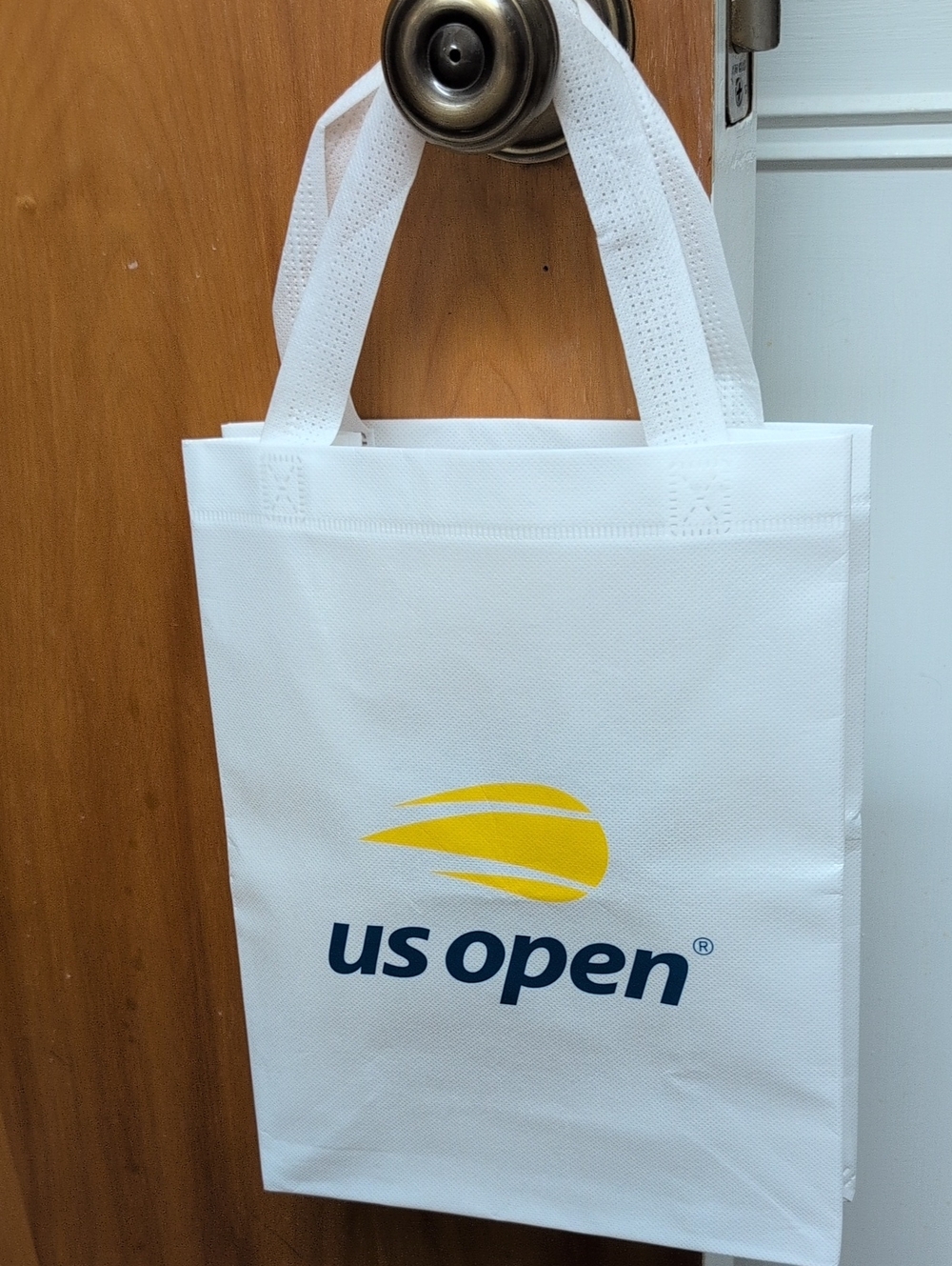 US Open White Logo Tote Bag 2026